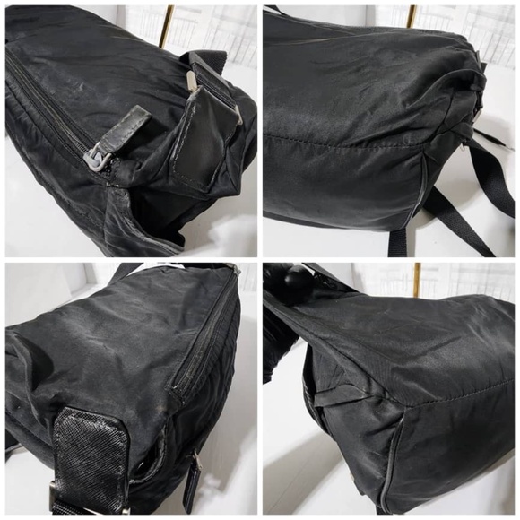 Authentic PRADA Nylon Tessuto Montagna Messenger Bag Black - Picture 15 of 15